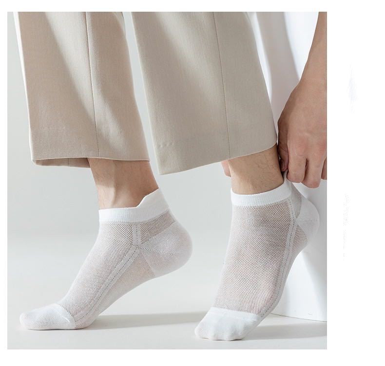 Skarpety z siateczki, męskie/damskie, pięta odporna na otarcia