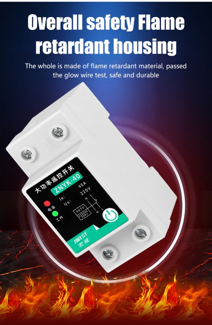 Zdalny przełącznik silnika pompy wodnej, typ szynowy, bezprzewodowy, zdalny